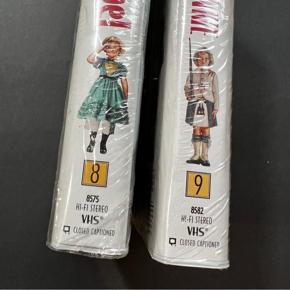 Sealed Bundle/2 Shirley Temple VHS 20th Century Fox Movie Coll. Tapes 8•9 - Picture 3 of 11